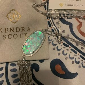 Kendra Scott mint illusion silver Rayne nk NWT
